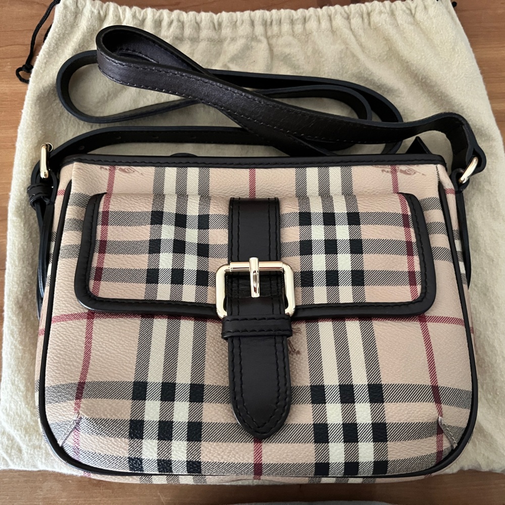 Burberry check crossbody (authenticated)